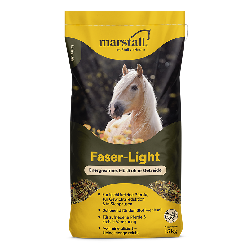 Marstall Faser light - Getreidefrei - pferdefutter.de