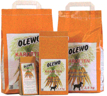 Olewo Karotten Pellets für Hunde 
