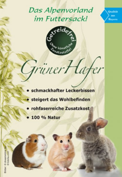 Agrobs Grüner Hafer Etikett  Agrobs Grüner Hafer Etikett
