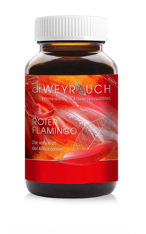 Dr Weyrauch Nr. 40 Roter Flamingo Dosenabbildung