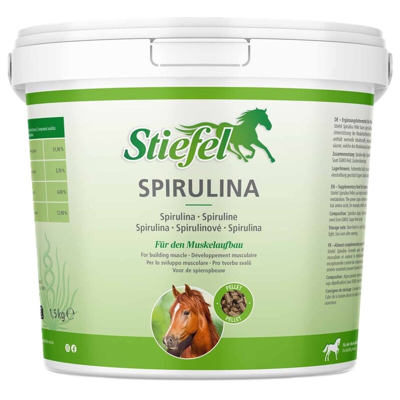 Stiefel Spirulina Pellet 1,5kg Eimerabbildung