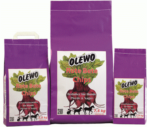 Olewo Rote Beete Chips für Pferde