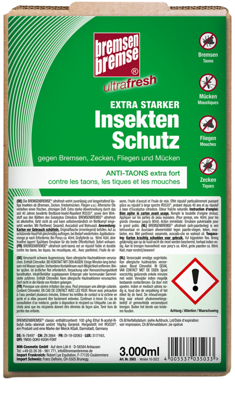 ZEDAN Bremsenbremse ultrafresh 3l Karton