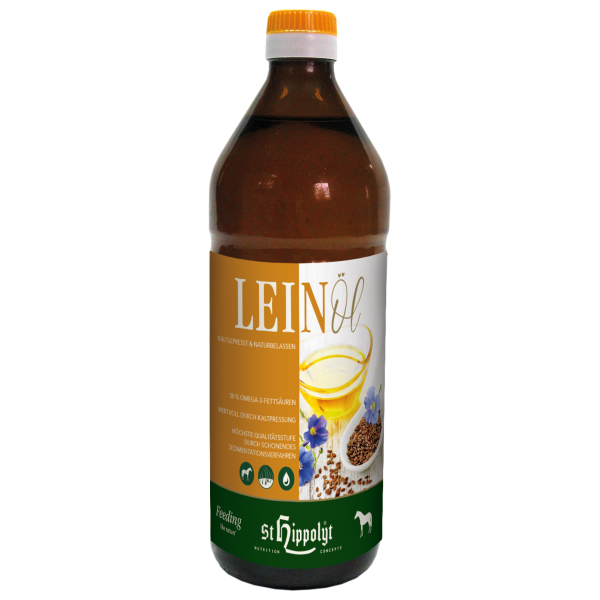 St. Hippolyt Leinöl Flasche